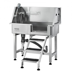 Koiran kylpyallas 304-ruostumattomasta teräksestä 864 mm sähkösäädettävä kantavuus 100 kg