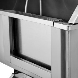 Lemmikkien kylpyallas ruostumatonta terästä 96 5 senttimetriä ramppi säilytyslaatikko ritilälattia 100 kilogrammaa