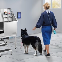 Lemmikkien kylpyallas ruostumatonta terästä 96,5 senttimetriä ramppi säilytyslaatikko ritilälattia 100 kilogrammaa