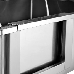 Koirankylpyallas sähköisesti säädettävä 304 ruostumaton teräs 1270 mm 150 kg vasen ovi