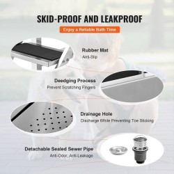 Koirankylpyallas sähköisesti säädettävä 304 ruostumaton teräs 1270 mm 150 kg vasen ovi