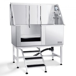 Koirankylpyallas sähköisesti säädettävä 304 ruostumaton teräs 1270 mm 150 kg vasen ovi