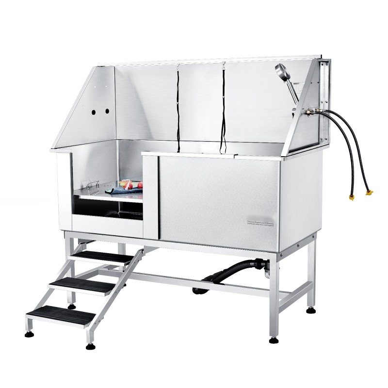 Lemmikkien pesuamme ruostumaton teräs 1575 mm 200 kg portaat luistamaton matto varustepaketti