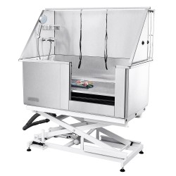 Lemmikkien ruostumaton teräskylpyallas 1270 mm sähkökorkeussäädöllä 150 kg