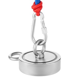 Magneettikalastussarja N35 neodyymimagneetilla 1700 LBS 771 kg vetovoimalla köysi haka hanskat silmukkapultti