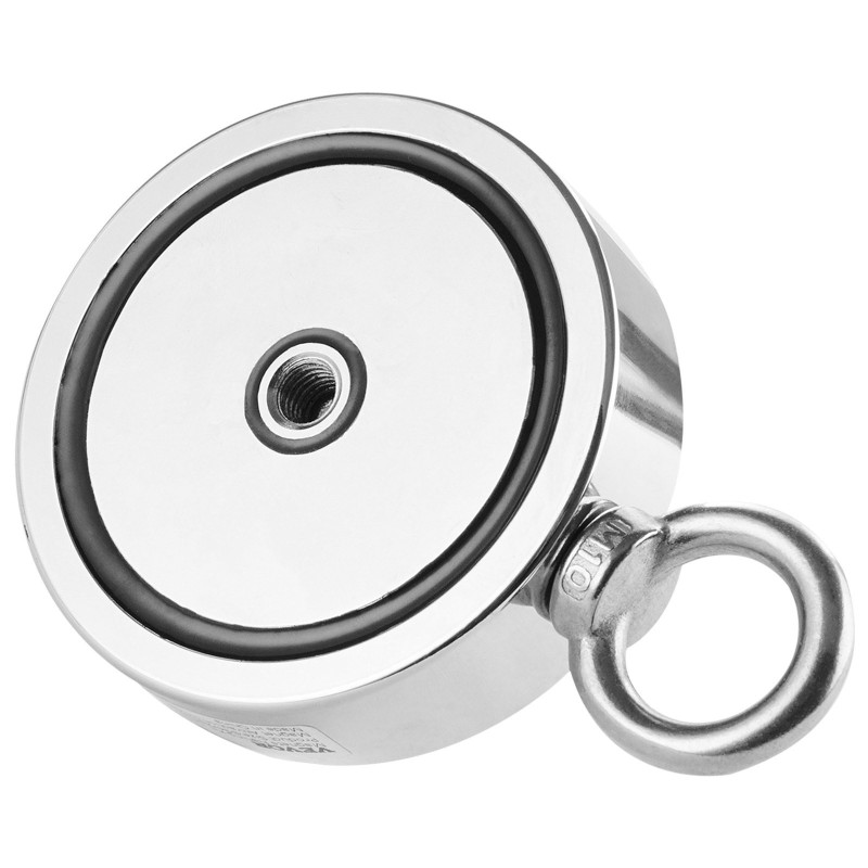 Magneettikalastussarja N35-neodyymimagneetilla 1700 LBS/771 kg vetovoimalla köysi haka hanskat silmukkapultti