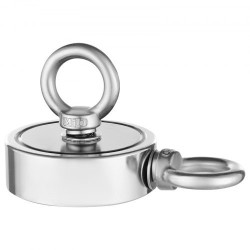 Magneettikalastuspakkaus N35-neodyymimagneetti 454 kg vetovoima kaksipuolinen sisältää köyden haavin käsineet ja silmukkapultin