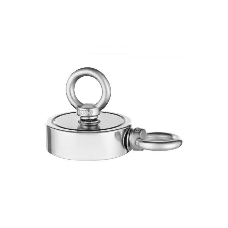 Magneettikalastuspakkaus N35-neodyymimagneetti 454 kg vetovoima kaksipuolinen sisältää köyden haavin käsineet ja silmukkapultin