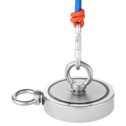 Magneettikalastussarja neodyymimagneetilla 907 kg vetovoima kaksipuolinen sisältää koukun ja hanskat