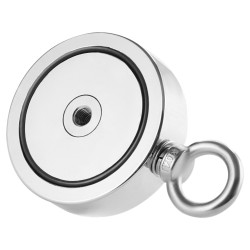 Magneettikalastussarja N35-neodyymi 454 kg vetolujuus 60 mm magneetti koukku ja köysi mukana