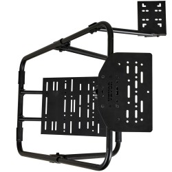 Ratin teline hiiliteräsrunko taittuva korkeussäädettävä X muotoinen vakaa polkimille