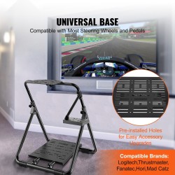 Ratin teline hiiliteräsrunko taittuva korkeussäädettävä X-muotoinen vakaa polkimille