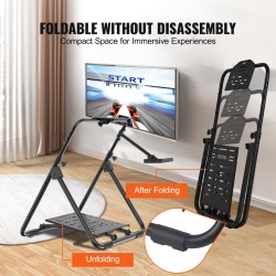 Ratin teline hiiliteräsrunko taittuva korkeussäädettävä X-muotoinen vakaa polkimille