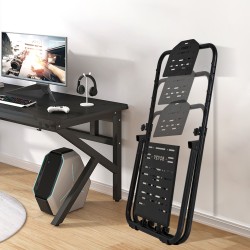 Ratin teline hiiliteräsrunko taittuva korkeussäädettävä X-muotoinen vakaa polkimille