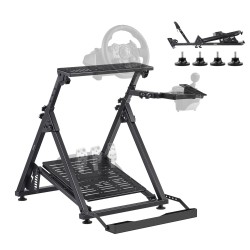 Ratin teline hiiliteräksinen säädettävä taittuva ajosimulaattoreille yhteensopiva