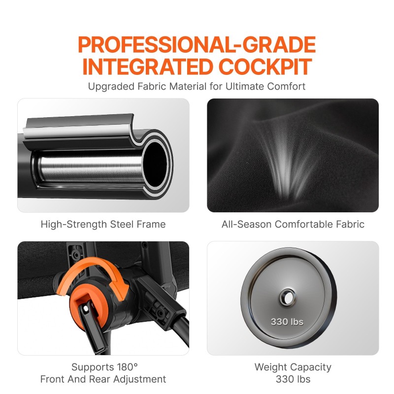 Ajosimulaattorin rattiteline taitettava hiiliteräsrunko säädettävillä polkimilla Logitech ja Thrustmaster yhteensopiva