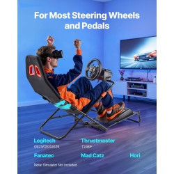 Rattiteline ajosimulaattorille Q235A-teräs säädettävä taitettava 470 mm istuinleveys