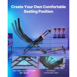 Rattiteline ajosimulaattorille Q235A-teräs säädettävä taitettava 470 mm istuinleveys