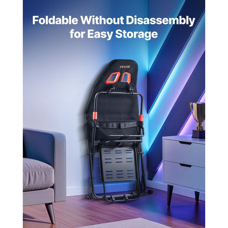 Rattiteline ajosimulaattorille Q235A-teräs säädettävä taitettava 470 mm istuinleveys