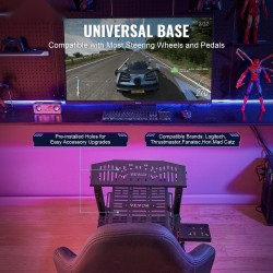 Rattiteline ajosimulaattoriin hiiliteräsrunko säädettävä korkeus ja poljinlevyn kulma kangasistuin