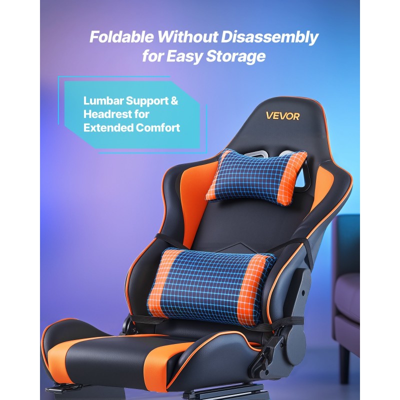 Rattiteline ja istuin Q235A-teräsrunko PVC-istuimella säädettävä taitettava yhteensopiva Logitech- ja Thrustmaster-ratteihin