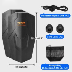 Veneen EVA-puskurit 22 x 41 cm 2 kpl 1,6 m köydellä