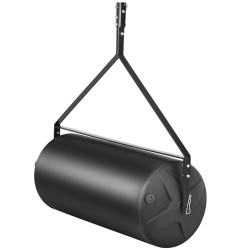 Vedettävä nurmijyrä 445 mm muovirumpu teräsrunko 400 paunaa täytettävä traktoriin tai mönkijään