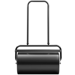 Teräs nurmikon jyrä 46 litran täyttötilalla U muotoinen ergonominen kahva musta