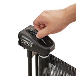 Verkollinen sisäänvedettävä turvaportti 86,9cm korkea 195,1cm leveä musta lapsille ja lemmikeille