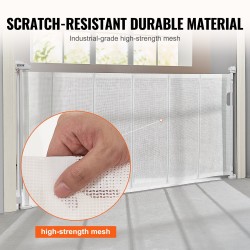 Sisäänvedettävä verkkoturvaportti 86,9 cm korkea leveys enintään 195,1 cm lapsille ja lemmikeille