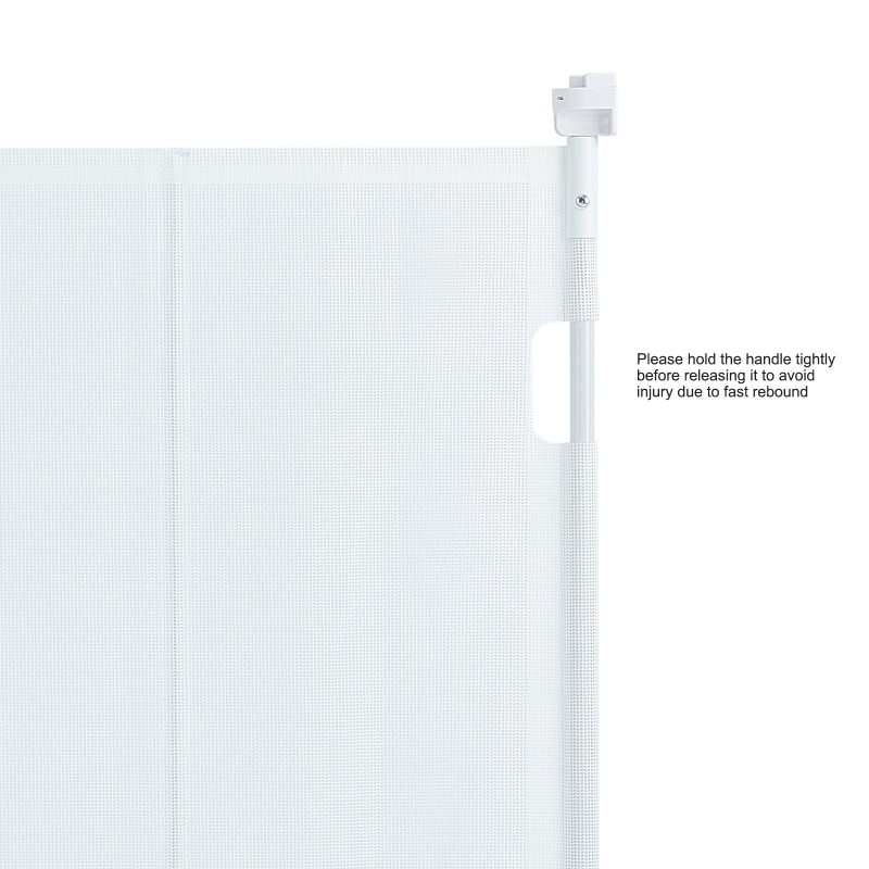 Sisäänvedettävä verkkoturvaportti 86,9 cm korkea leveys enintään 195,1 cm lapsille ja lemmikeille