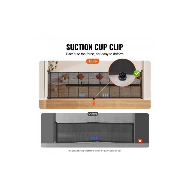 Rullautuva verkkoportti korkeus 87 cm ulottuu 295 cm musta lapsille ja lemmikeille