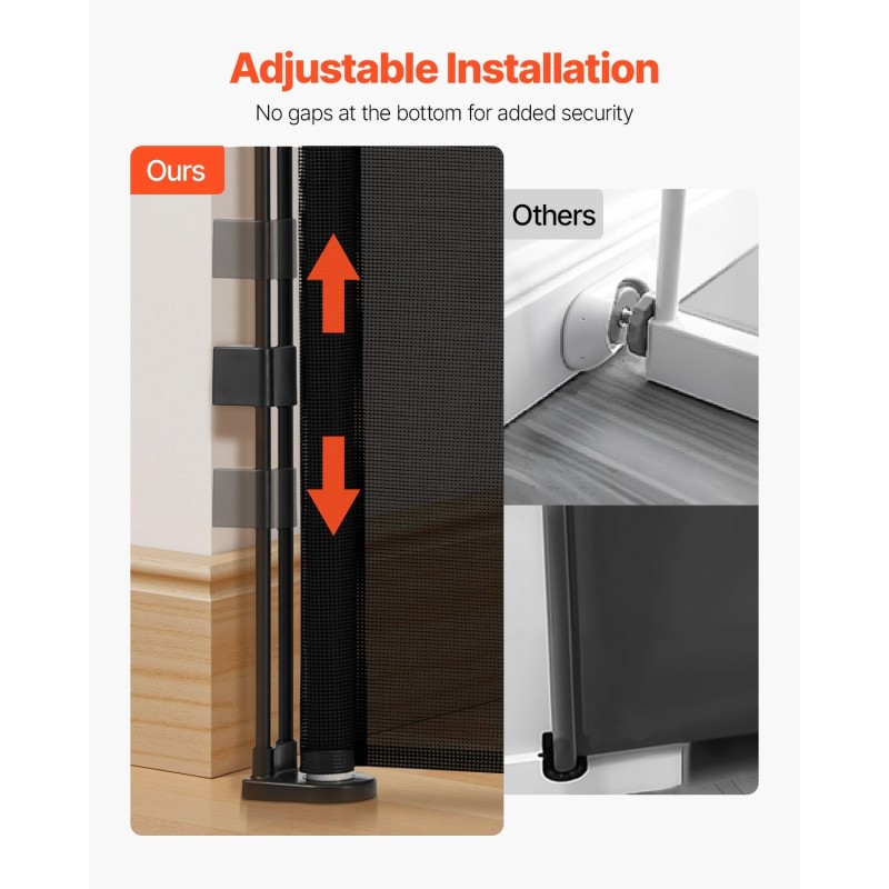 Lasikuiturunkoinen verkkoturvaportti 870 mm korkea laajennettavissa 2150 mm sisäkäyttöön lapsille ja lemmikeille