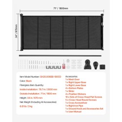 Lasikuiturunkoinen verkkoturvaportti 870 mm korkea laajennettavissa 2150 mm sisäkäyttöön lapsille ja lemmikeille