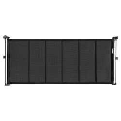 Lasikuiturunkoinen verkkoturvaportti 870 mm korkea laajennettavissa 2150 mm sisäkäyttöön lapsille ja lemmikeille