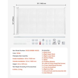 Turvaportti sisään vedettävä verkkokangas lasikuiturunko korkeus 870 mm leveys 1400 mm valkoinen