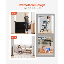 Vedettävä turvaportti verkkomateriaali lasikuiturunko 870 mm korkea 1400 mm leveä musta