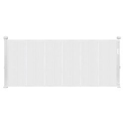 Sisäänvedettävä turvakaide 870 mm korkea 1800 mm leveä lasikuiturunko ja verkkopaneeli sisäkäyttöön