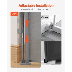 Sisäänvedettävä turvaportti verkkokankaasta vahvistettu lasikuiturunko 870 mm korkea 2800 mm leveä harmaa