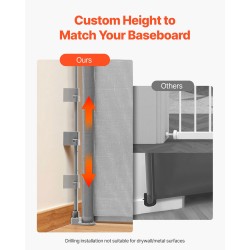 Vedettävä turvaportti verkkorakenteinen 1450 mm leveä 980 mm korkea lapsille ja lemmikeille