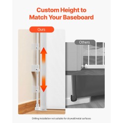 Sisäänvedettävä turvaportti läpinäkyvällä verkolla 1430 mm leveä 795 mm korkea portaille turvalukolla