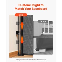 Sisäänvedettävä turvaportti läpinäkyvä pehmeä verkko leveys 1850 millimetriä korkeus 980 millimetriä turvalukolla