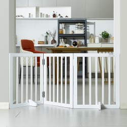 Taittuva puinen lemmikkiportti 3 paneelia 610 mm korkea 1530 mm leveä sisäkäyttöön