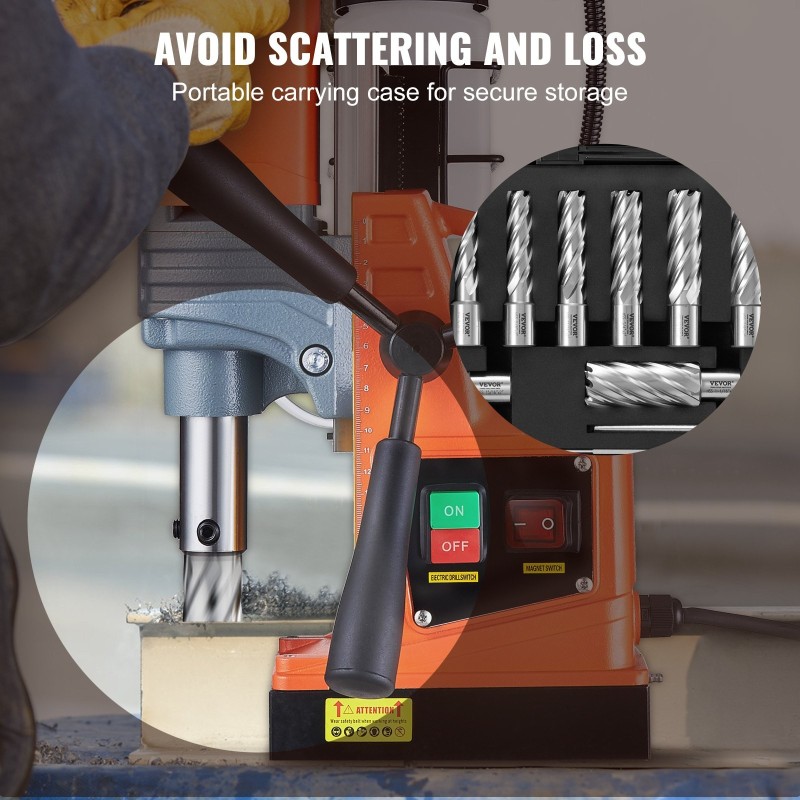 Reikäteräsarja M2AL-pikaterästä 13 kpl 5,1 cm leikkuusyvyys magneettiporakoneelle