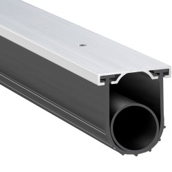 Autotallin oven alatiiviste kumi U ja O profiili 4 8m 100mm esiporattu alumiinikiskokiinnike