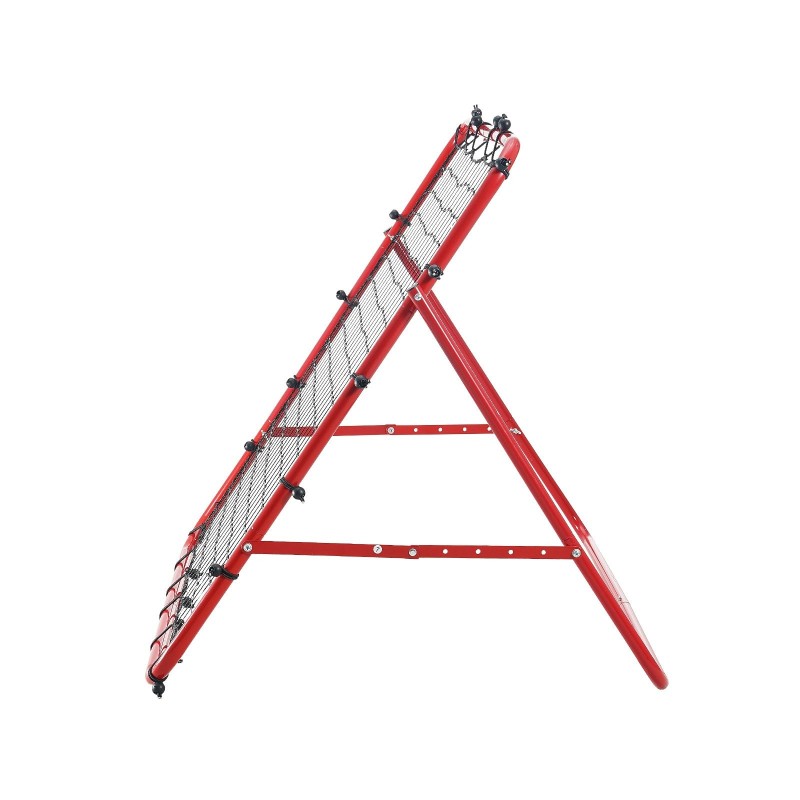 Taitettava jalkapallon paluuverkko rautaputkirunko polyeteeniverkko 99,1x99,1 cm