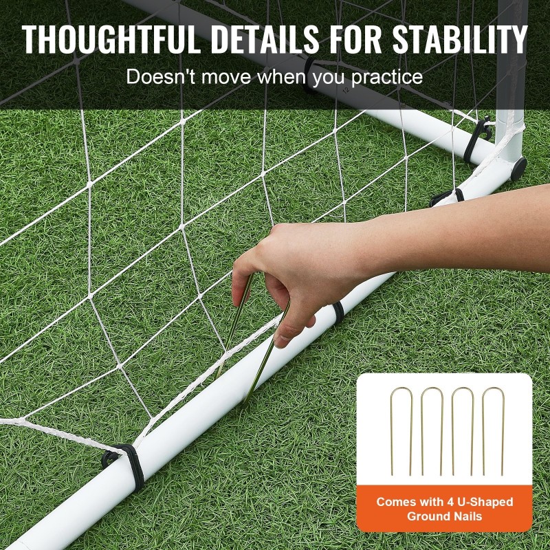 Jalkapallon palautusverkko kaksipuolinen rautakehyksellä polyesteriverkolla takapihan harjoitteluun