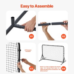 Jalkapallon palautusverkko rautaputkella polyeteeniverkolla 6x4 jalkaa kaksipuolinen