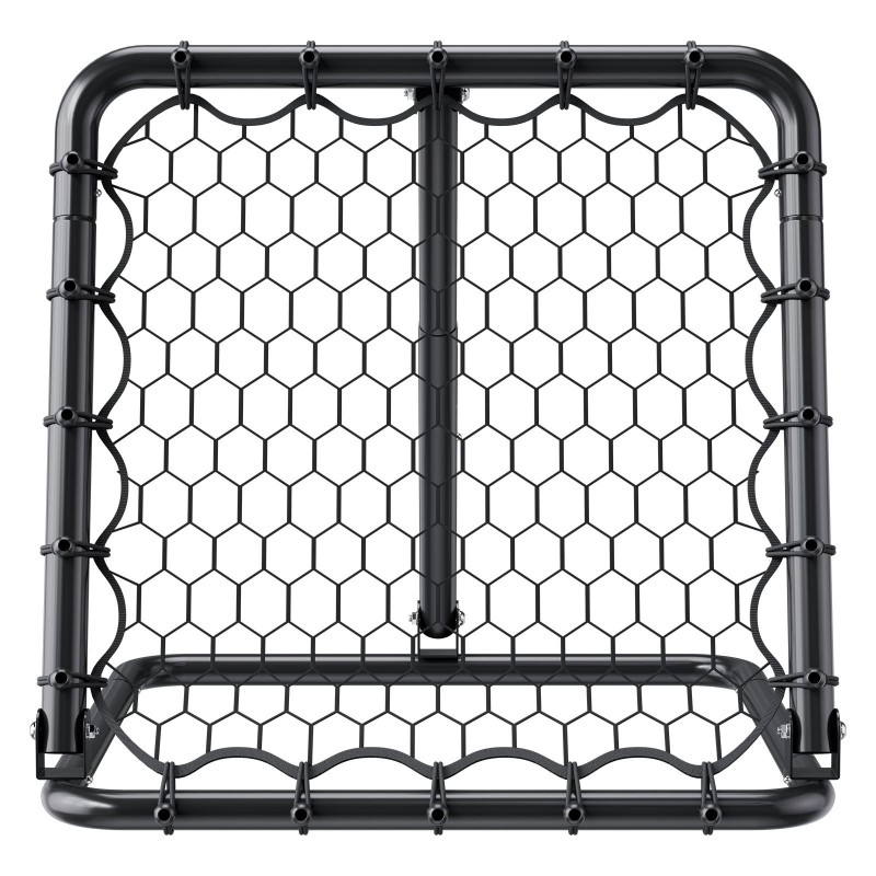 Jalkapallon palautusverkko rautaputkinen 34"x34" taittuva säädettävä kulma