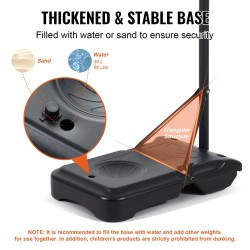 Koripalloteline teräsrunko 28 tuuman levy säädettävä 152–213 senttimetriä täytettävä jalusta pyörillä